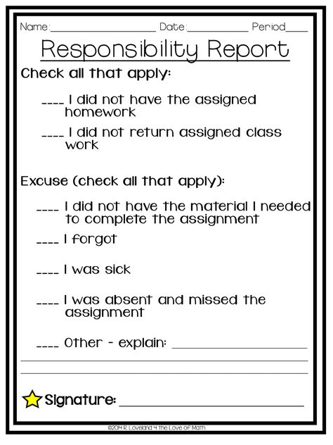 Missing Work, Classroom Freebies, Teaching High School, Middle School Science, Teen Life, Teacher Tools, Middle School Math, Teaching Classroom, Learning Math