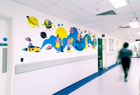 Thomas Matthews – Chelsea Children’s Hospital Mural School, Kids Hospital, Business Office Design, Nursery Interior Design, Website Design Inspiration Layout, Children Hospital, Hospital Design, Environmental Graphics, Mural Wall Art