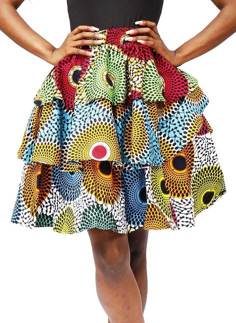 PRICES MAY VARY. 100% cotton all kinds of Ankara print skirts,african print wax fabric patchwork Features: A variety of Ankara prints and wax cloth stitching,the position of the fabric May different from each other,And the mixture may not be 100 % the same Sexy and fashionable, you can show your body beauty when you wear it, a lot of elasticity, breathability, skin touch makes you feel good, suitable for all body shapes. can match it with your favourite shoes and push yourself into a light day. African Clothing Styles Woman, Patchwork Skirts, African Skirt, Print Skirts, Ankara Skirt And Blouse, Long African Dresses, African Print Skirt, African Skirts, African Fashion Skirts