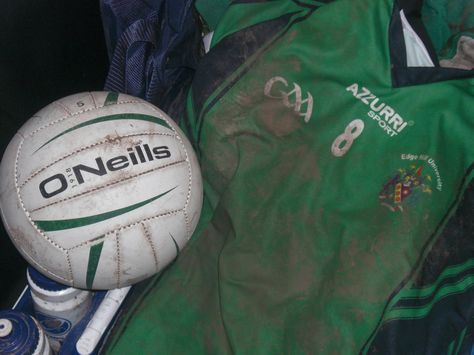 #CPirishluck  an Irish Gaelic Football ball & jersey. Sort of a cross between american football, soccer, & rugby. I don't quite understand this sport yet but it sure looks fun! Gaa Football Aesthetic, Gaelic Football Aesthetic, Gaelic Aesthetic, Cove Aesthetic, Irish Aesthetic, 13 Aesthetic, Johnny Kavanagh, Gaelic Football, Football Aesthetic