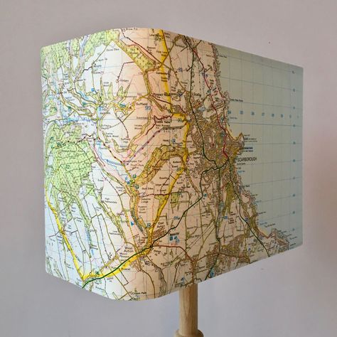 Diy Lampshade, Diy Map, Make A Lampshade, Playing In The Sand, Lampshade Kits, Map Crafts, Sand And Sea, Blinds Curtains, Paper Lampshade