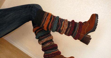 Old Sweater Diy, Diy Leg Warmers, Diy Crochet Sweater, Recycled Sweaters, Recycled Sweater, Buy Boots, Diy Socks, Old Sweater, Upcycle Sweater