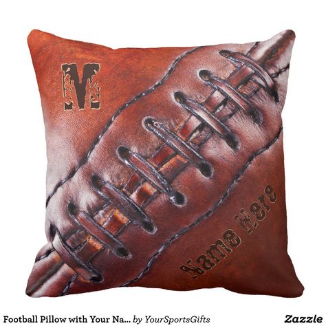 Senior Night Football, Football Pillow, Fantasy Football Gifts, Personalized Football Gifts, Football Team Gifts, Football Coach Gifts, Football Pillows, Senior Football, Senior Night Gifts