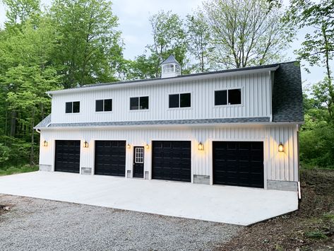 Legacy 2 Story Workshop Four Car Prefab Garage Photo Gallery : Sheds Unlimited Story Workshop, Two Story Garage, Garage With Living Quarters, Prefab Garages, Pole Barn Garage, Garage Builders, Garage To Living Space, Plan Garage, 4 Car Garage