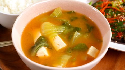 Korean Soup Recipes, Korean Soups, Maangchi Recipes, Choy Recipes, Best Korean Food, Soybean Paste, Korean Soup, Korean Recipe, Recipes Korean