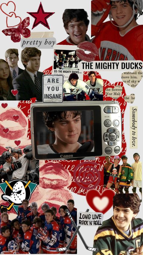 #charlieconway #ducks #mightyducks #adambanks #red Mighty Ducks Wallpaper, Ducks Wallpaper, D2 The Mighty Ducks, Charlie Conway, 60s Men, Hockey Girlfriend, Duck Pictures, Duck Wallpaper, Mighty Ducks