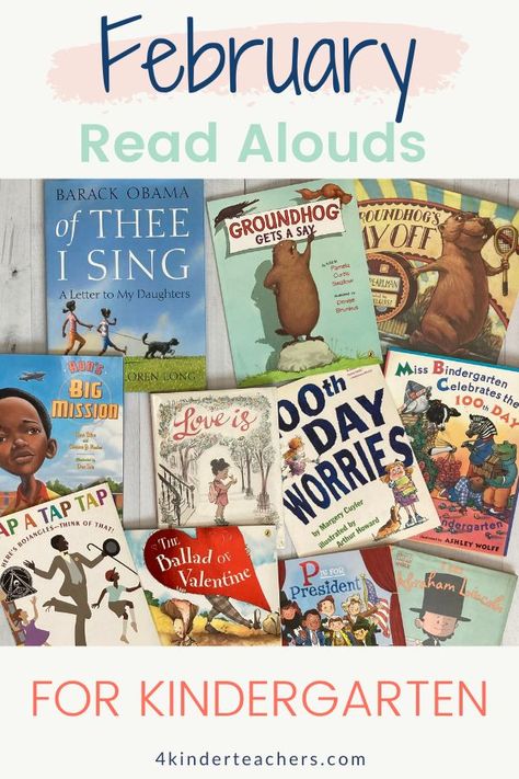 Read Alouds For Kindergarten, February Read Alouds, Read Alouds Kindergarten, Books For Kindergarten, Read Aloud Activities, February Activity, Letter To My Daughter, Kindergarten Books, Read Alouds