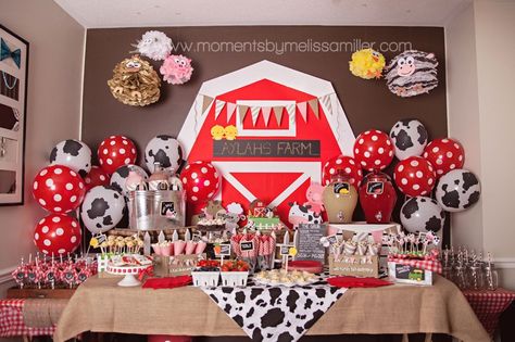 Farm Theme Birthday Party Girl Toddler 2 32 Boys Birthday Party Ideas, Farm Themed Party, Barnyard Birthday Party, Farm Theme Birthday, Farm Animals Birthday Party, Farm Themed Birthday Party, Boys Birthday Party, Barnyard Party, Cow Birthday