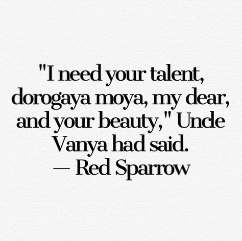 Red Sparrow Aesthetic, Sparrow Aesthetic, Sparrow Quotes, Red Widow, Jennifer Laurence, Ideal Lifestyle, Red Sparrow, Black Widow, I Need You