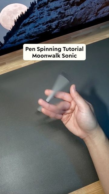 Ryzing Spins on Instagram: "How to MOONWALK SONIC! 🌝 Save and share this reel to your friends! ☺️ Follow and let's learn pen spinning! 🌀 #pen #penspinning #penspin #reels #tutorial #contactjuggling #skills #reel #spin #slowmo" How To Spin A Pen, Pen Spinning Tutorials, Spin Pen, Spinning Pen, Pen Tricks, Pen Spinning, Toilet Art, Dog With Glasses, Juggling