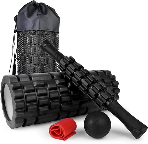 Elevate your running performance by taking care of your body. This Foam Roller Set is perfect to prevent injuries and treat sore muscles. Includes the following:
High Density Foam Roller
Massage Stick
Massage Ball
Stretching Band for Deep Muscle
Storage Bag Muscle Roller Stick, Trigger Point Release, Yoga Foam Roller, Muscle Roller, Muscle Massage, Foam Rollers, Trigger Point, Myofascial Release, Yoga Equipment