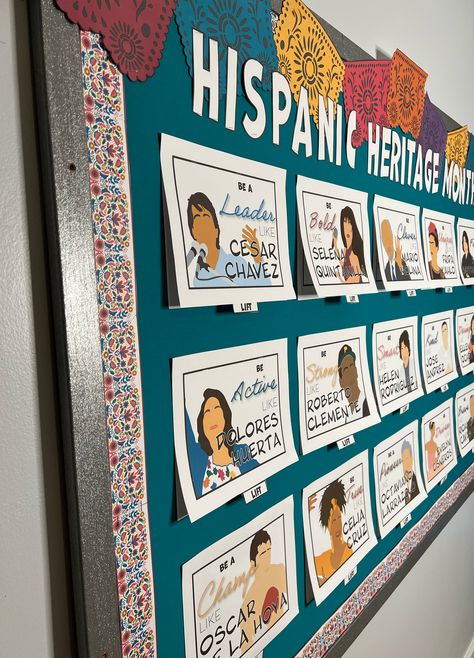 Excited to share the latest addition to my #etsy shop: Hispanic Heritage Month Bulletin Board - Interactive Posters Hispanic Heratige Month Bulletin Board, Latinx Heritage Month Bulletin Board, Latin Heritage Month Bulletin Board, Frida Kahlo Bulletin Board, Latino Heritage Month Bulletin Board, Hispanic Heritage Month Classroom Door, Student Of The Month Bulletin Board, Hispanic Heritage Door Decoration, Spanish Bulletin Board Ideas