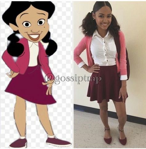 It's the queen @maiarichard ✨✨✨ Penny Proud Costume, Character Day Spirit Week, Penny Proud, Cartoon Halloween Costumes, Character Day, Meme Costume, 90s Halloween Costumes, Girl Baddie, Spirit Week Outfits