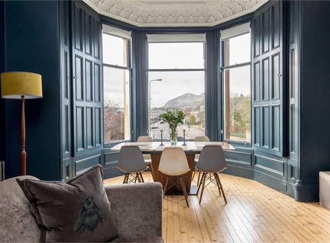 Edinburgh Interior Design, Edinburgh Flat Interior, Sofa In Front Of Window, Edinburgh Interiors, Glasgow Tenement, Tenement Flat, Edinburgh Flat, Dream Flat, Flat Inspiration