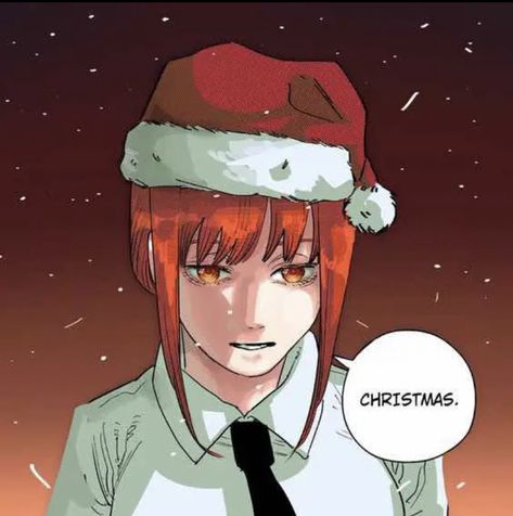 Chainsaw Man Christmas, New Year Anime, Power Manga, Anime Christmas, Man Icon, Wallpaper Animes, Christmas Coloring, Christmas Icons, Anime Monochrome