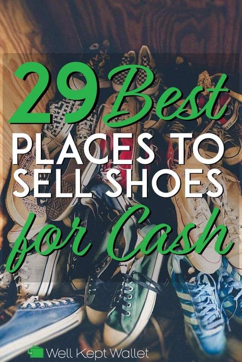 Have a bunch of old shoes piling up in your closet? Here are a few great places to sell them and pocket the cash! Making Money On Instagram, Clickbank Affiliate, Passive Income Business, Sell Shoes, Making Money On Youtube, Teen Money, Make Money Writing, Travel Money, Old Shoes