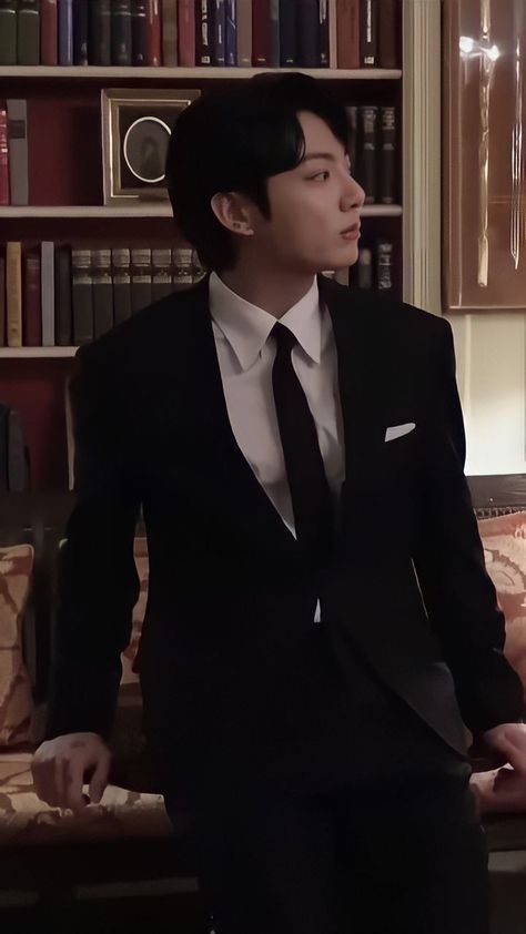 Jungkook With A Suit, Jungkook With Suit Black, Jungkook In Tuxedo, Jungkook Suit Photoshoot, Jeon Jungkook In Suit, Jungkook With Suit, Jungkook In Suit Photoshoot, Jungkook In Black Clothes, Jungkook Wearing Suit