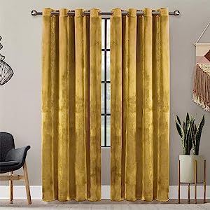 Premium Quality Versatile Usage Thermal Insulation Easy Care Crushed Velvet Curtains, Blackout Curtains Bedroom, Gold Curtains, Eyelet Curtains, Insulated Curtains, Bedroom And Living Room, Darkening Curtains, Thermal Curtains, Modern Curtains