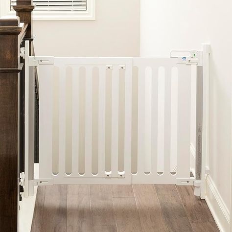 Qdos Safety Spectrum Designer Baby Safety Gate Safety Crafts, Kids Gate, Top Of Stairs, Baby Safety Gate, Round Moulding, Baby Gate, Baby Gates, Safety Gate, Gate Hardware