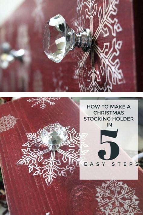 Rustic Stocking Holders Diy, Stocking Board Diy, Wooden Christmas Stockings Diy, Diy Stocking Hangers For Wall, Stocking Hooks Diy, Diy Stocking Holder For Wall, Stocking Stand Diy, Stocking Holders Diy Wooden, Stocking Holders Diy