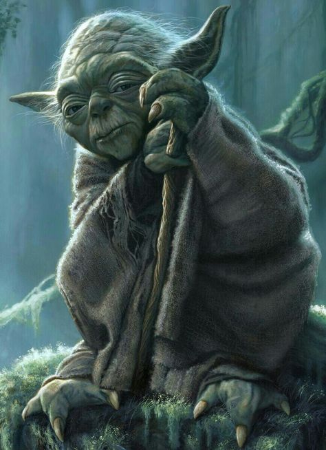 YODA ON DAGOBAH Star Wars Wallpaper Iphone, Finn Star Wars, Star Wars Painting, Yoda Wallpaper, Yoda Funny, Star Wars Background, Star Wars Character, Star Wars 2, Star Wars Tattoo