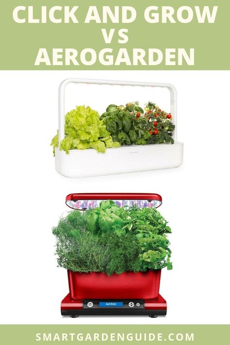 click and grow vs aerogarden indoor smart garden Adu Layout, Aero Garden, Click And Grow, Diy Planters Indoor, Indoor Gardening Supplies, Indoor Plant Display, Garden Gadgets, Edible Gardening, Self Watering Plants