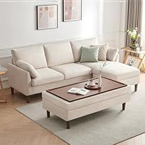 Living Room Sofa Set Small Spaces, Small L Shape Sofa, L Shaped Couches, Sofa Set Living Room, Teenager Bedroom, Living Room Beige, Storage For Living Room, Convertible Couch, Sofa Recliner