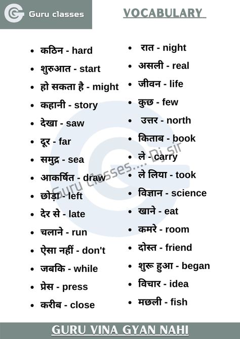 Daily Vocabulary Words, Transitional Words, Hindi To English Translation, Daily English Words, Spoken Hindi, Hindi Writing, Conversation For Kids, English Conversation For Kids, Hindi Vocabulary