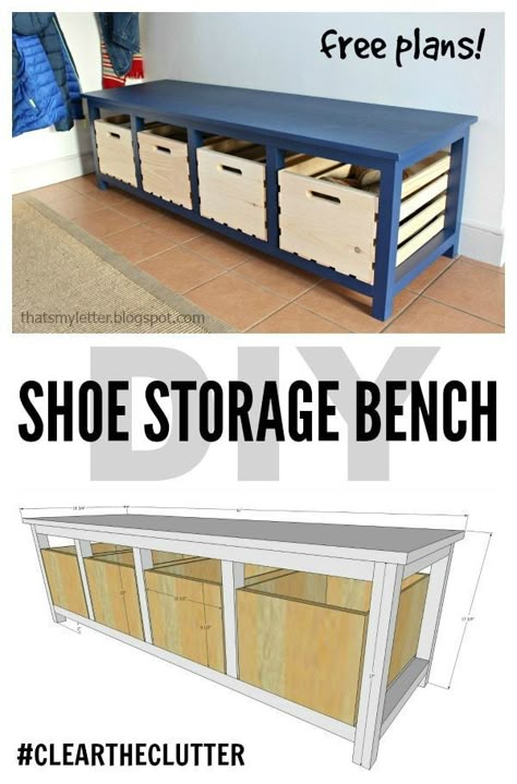 Diy Bank, Diy Entryway Bench, Diy Shoe Storage, Wood Shoe Rack, Pallet Crates, Diy Shoe Rack, Shoe Rack Bench, Shoe Storage Bench, Diy Shoe