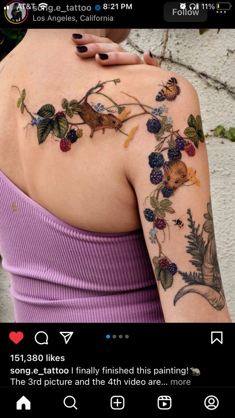 Tatoo Dog, Botanical Tattoo, Tattoo Cover, 1 Tattoo, Elegant Tattoos, Nature Tattoos, Feminine Tattoos, Dope Tattoos, Piercing Tattoo