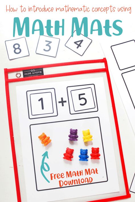 Pre Kindergarten Worksheets, Lesson Plans For Kindergarten, Math Mats, Addition Kindergarten, Printable Kindergarten, Prek Math, Free Preschool Printables, Math Lesson Plans, Kindergarten Math Activities