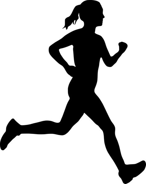 Woman Running Silhouette - Free vector graphic on Pixabay Running Drawing, Silhouette Sport, Running Art, Running Silhouette, Tattoo Graphic, Silhouette Images, Girl Silhouette, Silhouette Free, Girl Running