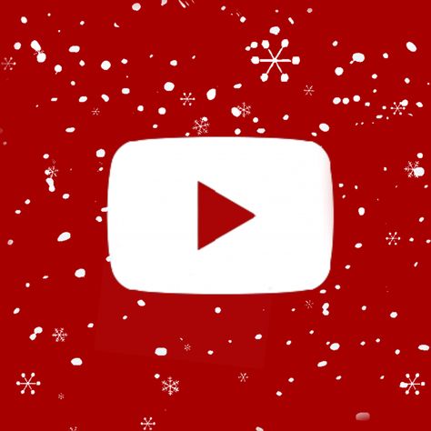 Youtube Christmas Icon, Christmas Youtube Icon, Christmas Phone App Icons, App Organization, Christmas Wallpaper Ipad, Christmas Ios, Icon Background, Youtube Icon, Iphone Widgets