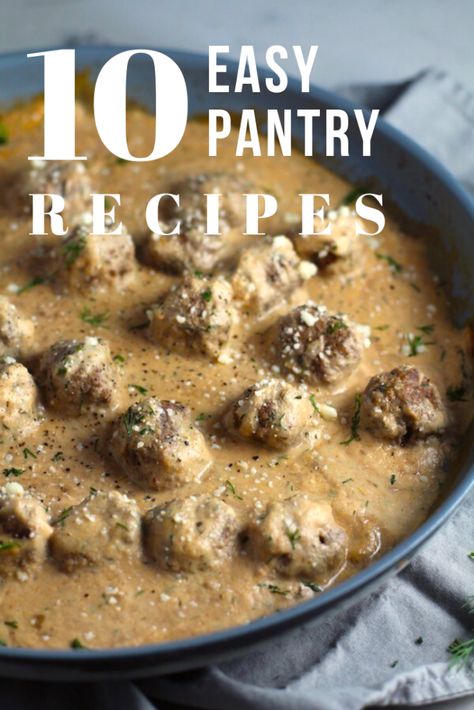 Prepare yourself for being stuck in your home with these 10 Easy Pantry Dinner Recipes, Pantry Must-Have grocery list, and more. Download these today! Pantry Dinner Recipes, Easy Pantry Dinner, Pantry Dinner, Freezer Hacks, Dill Cream Sauce, Creamy Cauliflower Sauce, Easy Spring Recipes, Busy Mom Recipes, Cream Cheese Sauce