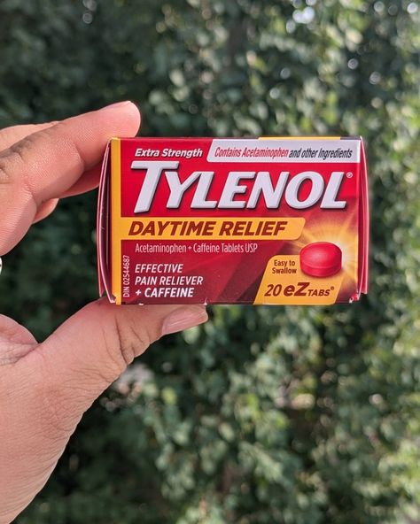 The last few cycles I have had the worst headaches during my period 🤕 this cycle especially... I found myself reaching for a painkiller for the first time in a while! thankfully I had this @tylenol on hand from @thisisbutterly 🙌🏻 and it did the trick! TYLENOL® Daytime Relief combines acetaminophen (pain reliever) and caffeine (pain relief aid) to temporarily relieve headaches. It also temporarily relieves pain due to migraines, muscle sprains and strains, and reduces fever. We love Tylen... Migraine Kit, Cabinet Aesthetic, Headache Medicine, Sprains And Strains, Bad Headache, Mark Harmon, Fever Reducer, Bra Image, How To Relieve Headaches