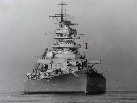 German battleship Bismarck bow view, date unk. (bismarck.com) 02.2021 Sink The Bismarck, Bismarck Battleship, Battleship Bismarck, Ship Wallpaper, Iron Fortress, Heavy Cruiser, Boat Stuff, Page Facebook, Navy Ships