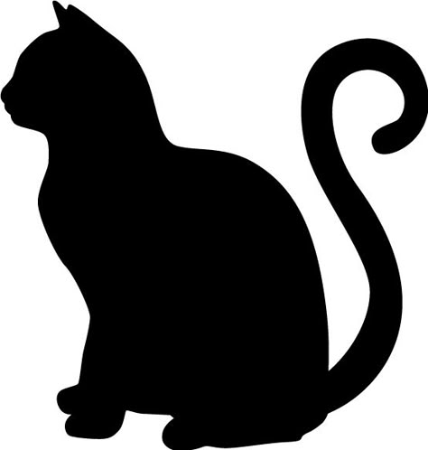 Silhouette Chat, Katt Diy, Background Cat, Rear Window Decals, Cat Shadow, Cat Template, Laptop Decal Stickers, Cat Profile, Silhouette Template