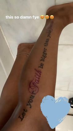 Pin on dicas moom Tattoo Ideas Female With Color, Forarm Tattoos Woman With Meaning, Capicorn Tatoos Ideas For Women, Let Tattoos For Women, Cute Tattoo Ideas For Females, Womens Calf Tattoo Ideas, Words Down Leg Tattoo, Small Tattoos Baddie, Tattoo Ideas Black Women