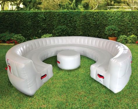 Circular Couch, Blow Up Furniture, Pit Sofa, Inflatable Couch, Party Inflatables, Party Seating, Inflatable Furniture, Inflatable Sofa, Backyard Seating