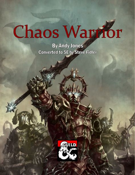 Dnd Warhammer Homebrew, Dnd Chaos Magic, Dnd 5e Classes, Warhammer Dnd, Dnd Warhammer, Chaos Warrior, Chaos God, Dm Ideas, Dungeons And Dragons Books