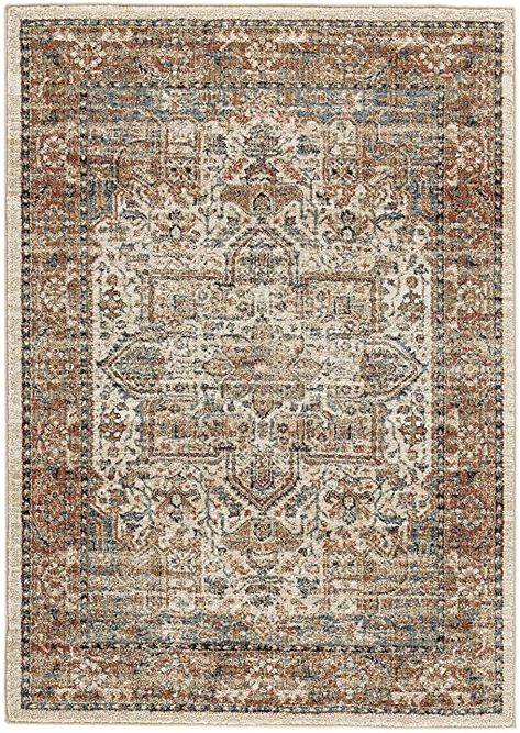 Amazon.com: Signature Design by Ashley Jirair Large Rug, Tan/Blue/Rust: Kitchen & Dining Classic Eclectic, Rust Rug, Loft Ideas, Carpet Stains, Medallion Design, 8x10 Rugs, Accent Rug, Rectangular Rugs, Brown Area Rugs