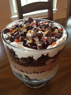 Hoho Trifle, Trifle Recipes, Dessert Parfait, Chocolate Trifle, Trifle Bowl, Trifle Desserts, Trifle Recipe, Thanksgiving Desserts, Brownie Mix