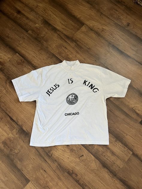 Kanye West Jesus Is King T-shirt Size Medium | Grailed Jesus Is King Tshirt, Kanye Merch, Jesus Is King Kanye, Kanye West Shirt, Jesus Clothes, Jesus Is King, King Shirt, King Tshirt, Fire Fits