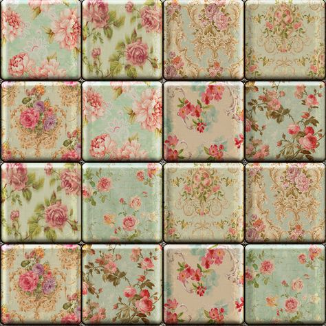 Floral Tile Bathroom, Shabby Chic Flooring, Adhesive Floor Tiles, Vinyl Shop, Old Table, Floral Tiles, Vinyl Rolls, Wall Window, Vinyl Print