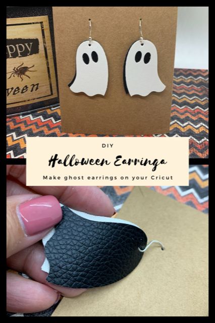 Faux Leather Pumpkin Earrings Svg, Double Sided Faux Leather Earrings, Cricut Maker Faux Leather Projects, Jewelry Cricut Ideas, Earrings Cricut Svg Free, Cricut Earings Diy, Diy Earrings Leather Ideas, Halloween Decor Cricut Projects, Earrings On Cricut