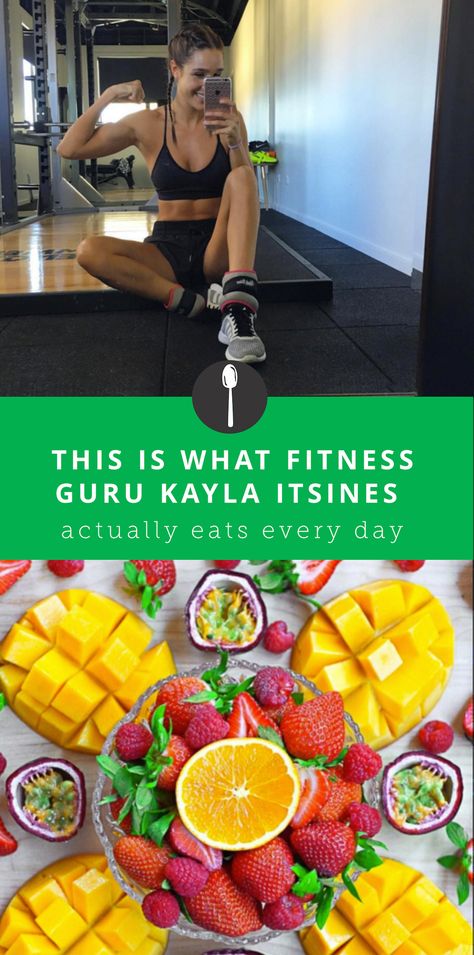 What Fitness Guru Kayla Itsines Actually Eats Everyday Kayla Itsines Recipes, Kayla Itsines Meal Plan, Bbg Diet, Foods To Eat Everyday, Kayla Itsines Workout, Body Recomp, Fitness Nutrition Plan, Bbg Workouts, Body Guide