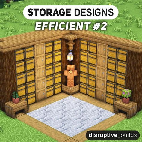 Minecraft Building Ideas Storage Room, Small Chest Room Minecraft Ideas, Minecraft Storage Shed Ideas, Minecraft Interior Design Storage, Minecraft Storage Room Design, Smelting Area Minecraft, Crafting Room Minecraft, Storage Room Minecraft Ideas, Minecraft Treasure Room