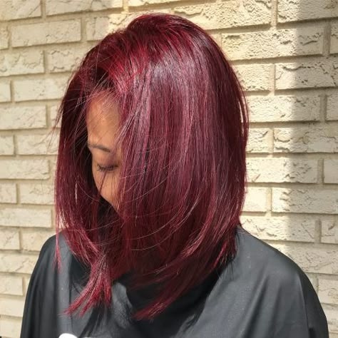 17 Greatest Red Violet Hair Color Ideas Trending in 2019 Wine Colour Hair Highlights, Red On Dark Hair, Medium Length Burgundy Hair, Garnet Hair Color, Red Medium Length Hair, Plum Red Hair Color, Ruby Hair, Short Wine Red Hair, Medium Length Haircut Red Hair