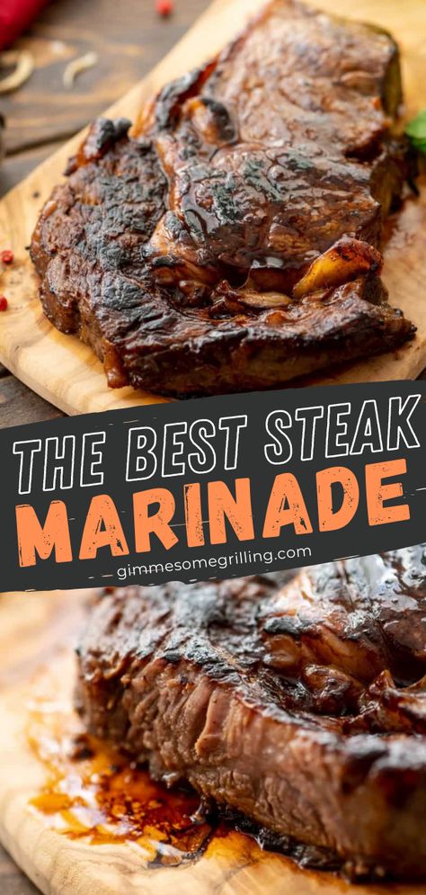 Sirloin Steak Marinade, Marinated Steak Recipes, Easy Steak Marinade, Steak Marinade For Grilling, Easy Steak Marinade Recipes, Best Steak Marinade, Sirloin Steak Recipes, Grilled Side Dishes, Ribeye Steak Recipes