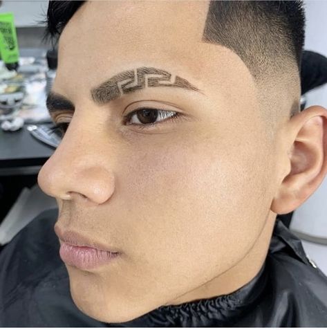 Eyebrow Cut, Hair Designs For Boys, Eyebrow Slits, Barber Haircuts, Eyebrow Design, Gents Hair Style, Shaved Hair Designs, Haircut Designs, Mens Hair Trends